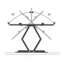 BASE MÓVIL PARA TV 40 A 70", CAPACIDAD 88LBS