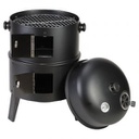 CHURRASQUERA Y AHUMADOR VERTICAL DE CARBON 75X40X46.5CM