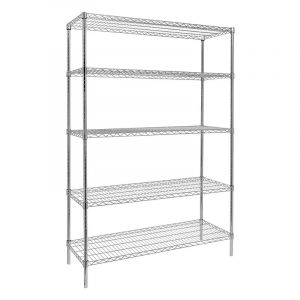 ESTANTE ACERO CROMADO 180X120X45CM 250KG POR NIVEL