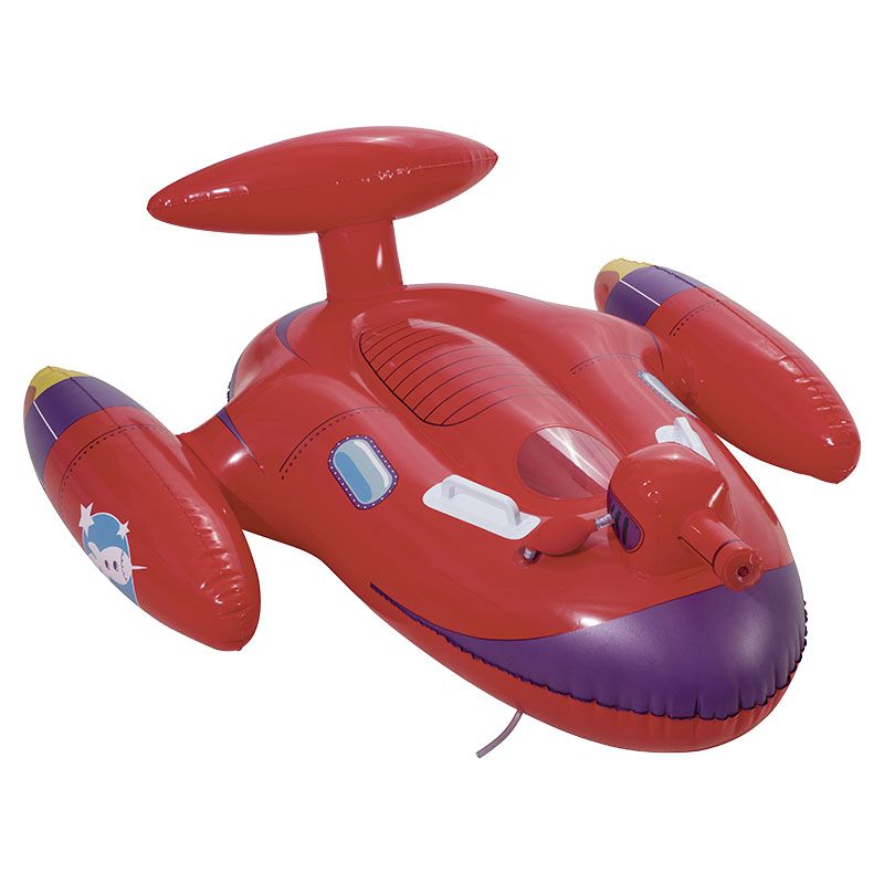 FLOTADOR NAVE ESPACIAL, 109X89CM, ROJA