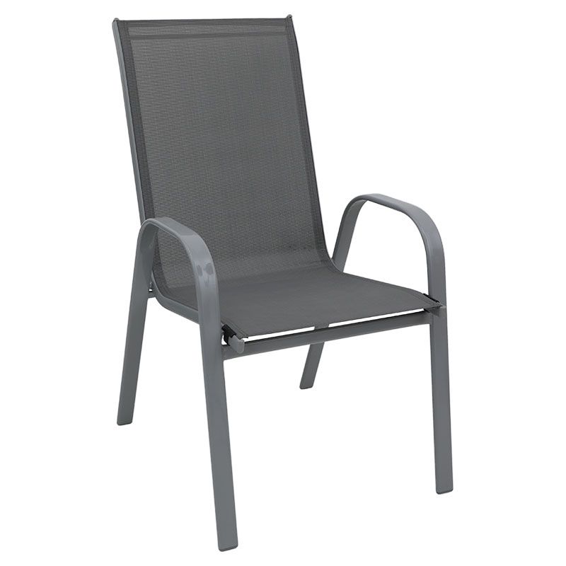 SILLA TEXLINE GRIS 68X54X93CM