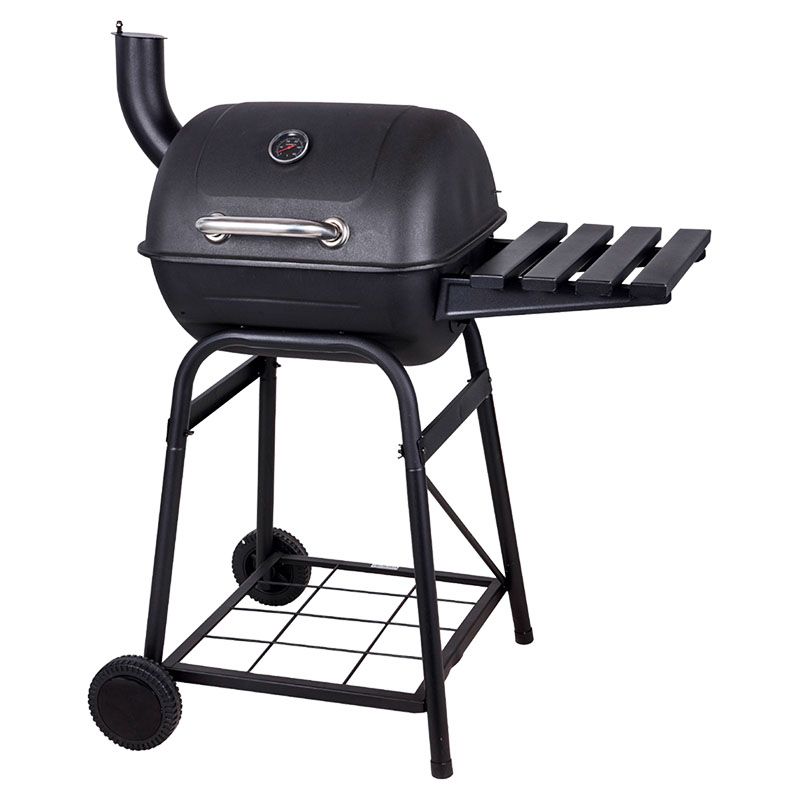 CHURRASQUERA DE CARBON CON RUEDAS 108X57X90CM CON 2 RUEDAS