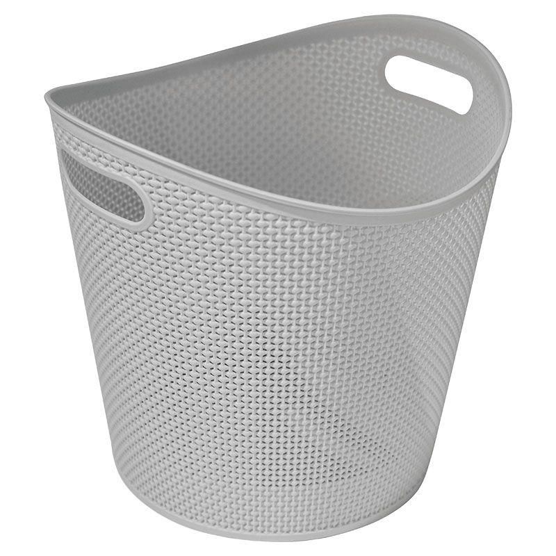 CANASTA DE ALMACENAJE COLOR TAUPE REDONDA 39.3X38X37CM