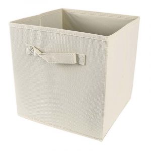 CUBO ORGANIZADOR DE TELA NATURAL 28X28X28CM