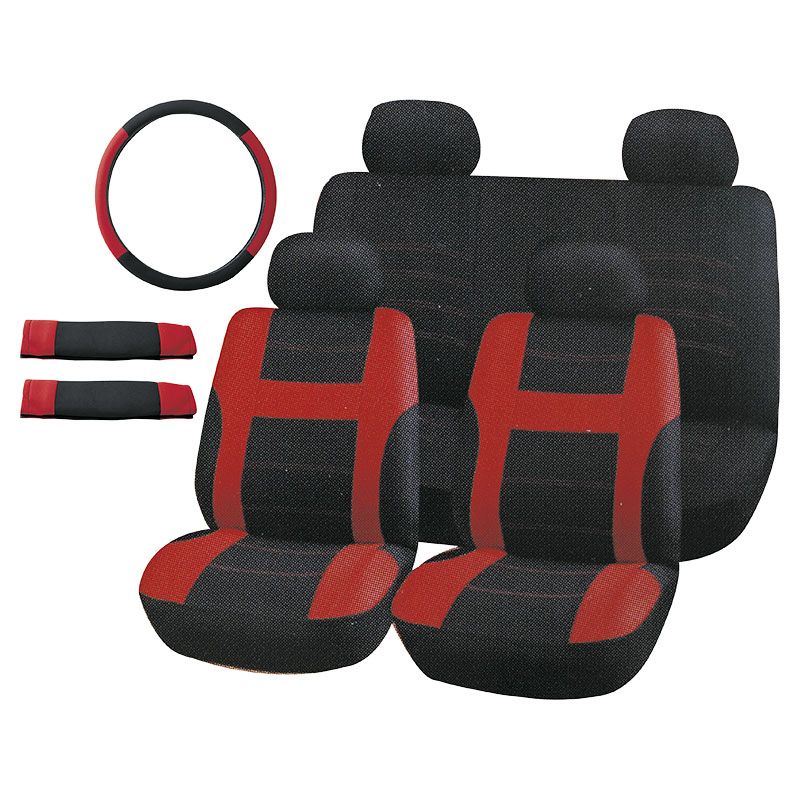 KIT CUBREASIENTOS ROJO 11 PIEZAS