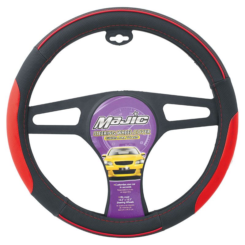 CUBREVOLANTE LUX Y CONTEMPO COLOR ROJO-NEGRO