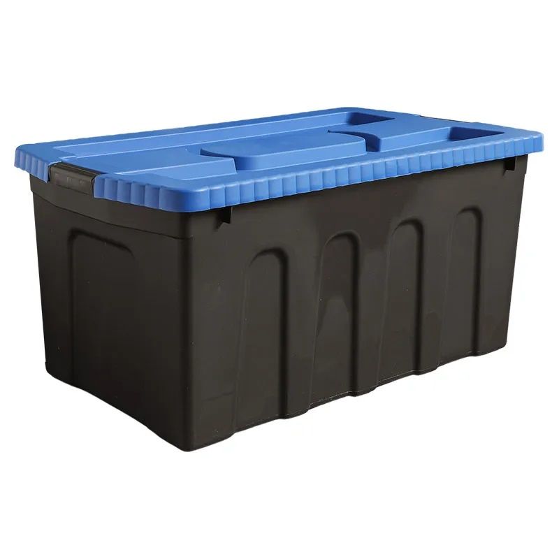 CAJA PLASTICA USO PESADO 39X50X92CM 125LTS NEGRO