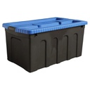 CAJA PLASTICA USO PESADO 39X50X92CM 125LTS NEGRO