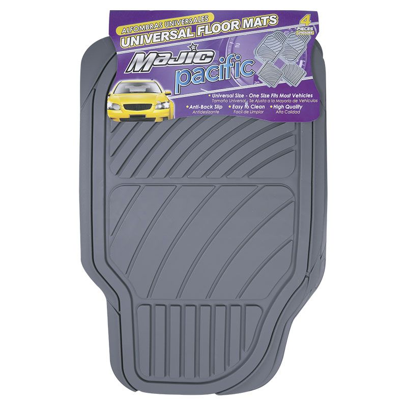 ALFOMBRA CAUCHO 4 PIEZAS GRIS