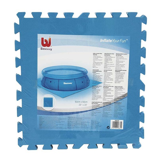 [676104] PROTECTOR DE PISO PARA PISCINAS, 50X50CM, 8 PIEZAS, 2M²
