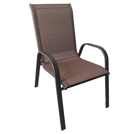[635009] SILLA TEXLINE CHOCOLATE 68X54X93CM