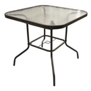 MESA CUADRADA DE VIDRIO 90X90X70CM