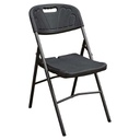 SILLA PLEGABLES NEGRA 54X43X80CM