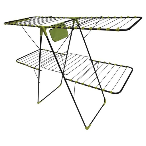 [758077] TENDEDERO PLEGABLE DOS NIVELES 32CM HIERRO, 160X60X125