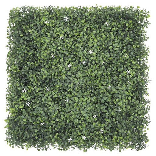 [833008] FOLLAJE ARTIFICIAL FLOR BLANCA, 50X50CM DECORATIVO, POLIETILENO