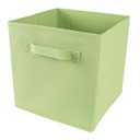CUBO ORGANIZADOR DE TELA VERDE 28X28X28CM