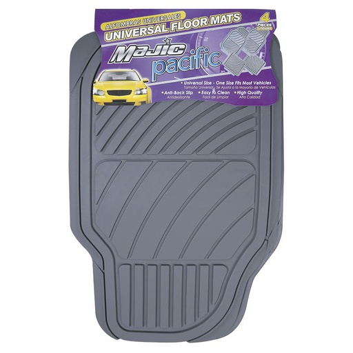 [1005045] ALFOMBRA CAUCHO 4 PIEZAS GRIS