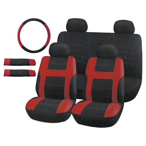 [1008015] KIT CUBREASIENTOS ROJO 11 PIEZAS