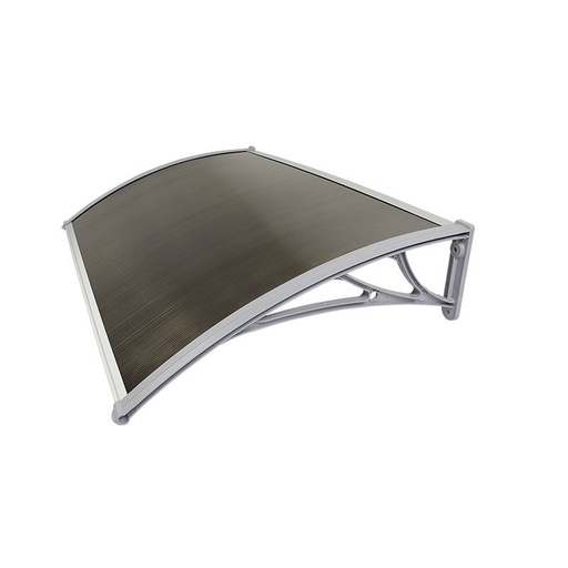 [3019032] ALERO DE POLICARBONATO 1.255X1M SOPORTE GRIS POLICARBONATO CAFÉ